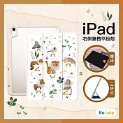 【Knocky x Astrid W 阿脆】iPad 10 10.9吋『花開虎貴』 平板保護殼 (三折式/硬底軟邊/右側筆槽)