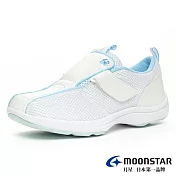 MOONSTAR 專業護士鞋 JP25 白藍