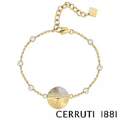 【Cerruti 1881】限量2折 義大利經典FRAGANCIA手鍊 全新專櫃展示品(CB0202 金色)