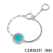 【Cerruti 1881】限量2折 義大利經典TURQUOISE手鍊 全新專櫃展示品(CN0101)