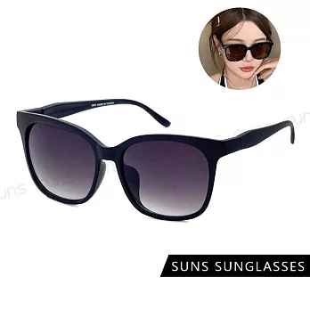 【SUNS】抗UV太陽眼鏡  男女款時尚百搭質感墨鏡 共三色 水銀鏡面 S303 經典黑