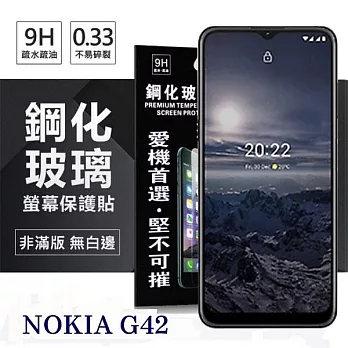 Nokia G42 5G 超強防爆鋼化玻璃保護貼 (非滿版) 螢幕保護貼 鋼化貼 強化貼 疏水疏油 透明