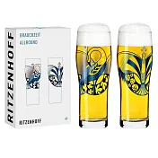 【德國 RITZENHOFF】傳承時光系列- 啤酒鳳翼德式威力比切啤酒對杯/630ml