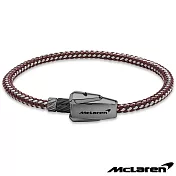 【McLaren】限量2折 頂級英國超跑不銹鋼真皮手環 全新專櫃展示品(MG0205 190mm)