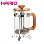 HARIO 橄欖木濾壓咖啡壺 600ml CPSW-4-OV