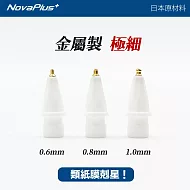 NovaPlus Apple Pencil Tip NX鉛筆型超細金屬筆尖0.8mm 2入組 透明
