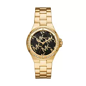 Michael Kors 璀璨晶鑽時尚腕錶-金X黑