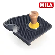 MILA 櫸木色彩矽膠填壓器51mm-黃色(附MILA 梯柱咖啡填壓墊)
