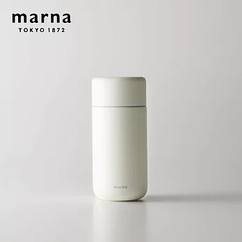 【日本Marna】Cocuri Everywhere系列 陶瓷雙層保溫保冷杯-350ml 多色任選(原廠總代理) 寧靜白