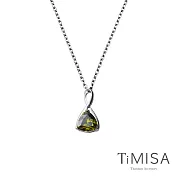 【TiMISA】 無限的愛(三色)純鈦項鍊(10E)  橄欖綠