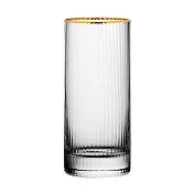 《Utopia》Hayworth手工玻璃高球杯(金邊350ml) | 調酒杯 雞尾酒杯 司令杯 可林杯 直飲杯 長飲杯