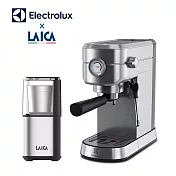【伊萊克斯 x LAICA萊卡】半自動義式咖啡機 多功能義式磨豆機 E5EC1-31ST HI8110I