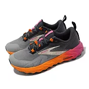 Brooks 越野跑鞋 Cascadia 17 女鞋 灰 橘 輕量 郊山 戶外 覓食限定款 1203921B032