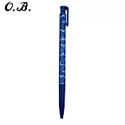O.B. #12F 迷彩桿原子筆 0.7 迷彩藍/藍芯