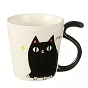 日本進口- 貓咪三兄弟黑尾馬克杯 ( 黑貓)