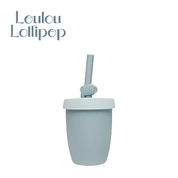 Loulou Lollipop 加拿大 動物造型 兒童矽膠吸管杯 - 快樂小象