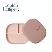 Loulou Lollipop 加拿大 矽膠吸盤式餐盤盒 - 甜心粉