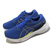 Asics 慢跑鞋 GEL-Kayano 30 2E 寬楦 男鞋 藍 黃 4D引導穩定 支撐 反光 亞瑟士 1011B685400