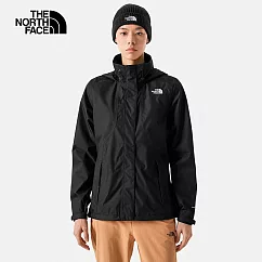The North Face W MFO MOUNTAIN ZIP─IN JACKET ─ AP 女防水透氣可調節收納連帽衝鋒衣─黑─NF0A88RTJK3 L 黑色