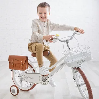 【U】日本 iimo - 兒童腳踏車16吋 時尚白