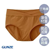 【日本GUNZE】天絲莫代爾無痕小褲(SA1070-RED) M 紅棕
