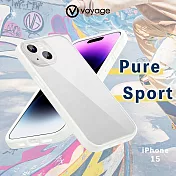 VOYAGE 超軍規防摔保護殼-Pure Sport 純白-iPhone 15 (6.1＂)