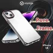 VOYAGE 抗摔防刮保護殼-Pure Frame-透黑-iPhone 15 (6.1
