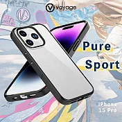 VOYAGE 超軍規防摔保護殼-Pure Sport 酷黑-iPhone 15 Pro (6.1＂)