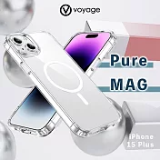 VOYAGE 抗摔防刮保護殼-Pure MAG-透明-iPhone 15 Plus (6.7＂)