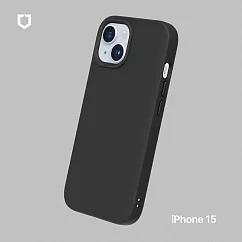 犀牛盾 iPhone 15 (6.1吋) SolidSuit 防摔背蓋手機保護殼─ 經典黑