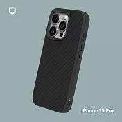 犀牛盾 iPhone 15 Pro (6.1吋) SolidSuit 防摔背蓋手機保護殼-碳纖維紋路