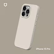 犀牛盾 iPhone 15 Pro (6.1吋) SolidSuit 經典防摔背蓋手機保護殼 - 貝殼灰