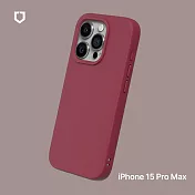 犀牛盾 iPhone 15 Pro Max (6.7吋) SolidSuit 經典防摔背蓋手機保護殼 - 酒紅