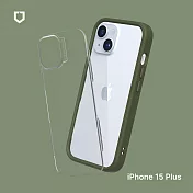 犀牛盾 iPhone 15 Plus (6.7吋) Mod NX 邊框背蓋兩用手機保護殼- 軍綠