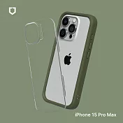 犀牛盾 iPhone 15 Pro Max (6.7吋) Mod NX 邊框背蓋兩用手機保護殼- 軍綠