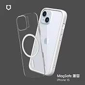 犀牛盾 iPhone 15 (6.1吋) Mod NX(MagSafe兼容) 邊框背蓋兩用手機保護殼 - 白