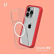 犀牛盾 iPhone 15 Pro (6.1吋) Mod NX(MagSafe兼容) 邊框背蓋兩用手機保護殼 - 紅