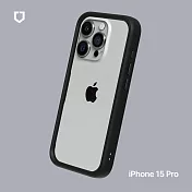 犀牛盾 iPhone 15 Pro (6.1吋) CrashGuard 防摔邊框手機保護殼 - 黑