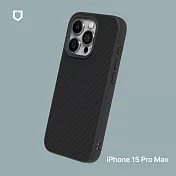 犀牛盾 iPhone 15 Pro Max (6.7吋) SolidSuit 防摔背蓋手機保護殼-碳纖維紋路