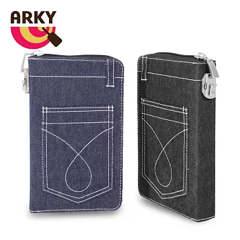 ARKY Pass&Board Jeans經典丹寧旅行防盜萬用百思包 奧克藍