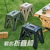 【JP嚴選-捷仕特】戰術摺疊椅 軍綠色  軍綠色