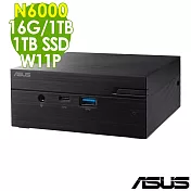 ASUS 華碩 PN41-N64G128P 雙碟商用迷你電腦(N6000/16G/1TB+1TSSD/W11P)