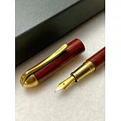3952老山羊-噍吧哖 玫瑰木全木款 原銅 鍍金鋼尖鋼筆