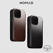 美國NOMAD 精選Horween皮革保護套-iPhone 15 Pro Max (6.7＂)黑