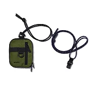 【bitplay】 Essential Pouch 機能小包 V2(含頸掛繩)- 軍綠色+ 6mm撞色掛繩組 -星夜藍