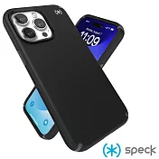 Speck iPhone 15 Pro Max (6.7吋) Presidio2 Pro MagSafe 磁吸柔觸感防摔殼-黑色