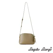 Legato Largo Lineare 輕量小法式斜背貝殼包- 橄欖綠