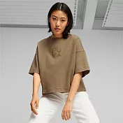 PUMA 流行系列Infuse女寬鬆短袖T恤(F) -棕-62144385 XS 棕色
