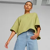 PUMA 流行系列Infuse女寬鬆短袖T恤(F) -綠-62144353 XS 綠色