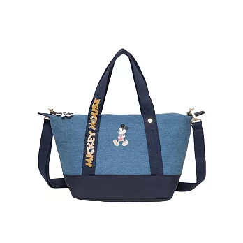 【Disney】米奇-休閒米奇-兩用手提包-丹寧藍 PTD22-C6-52DE